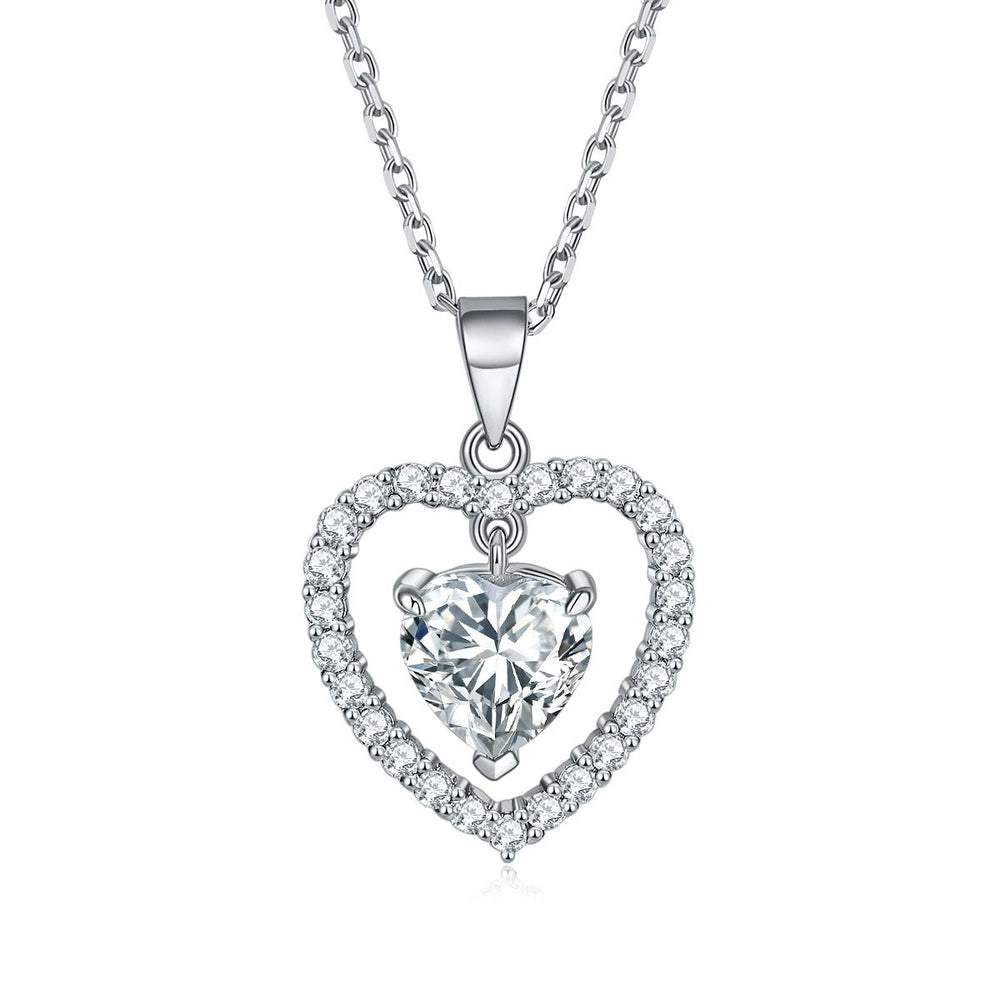 Cybèle White Heart Jewelry 3-Piece Set
