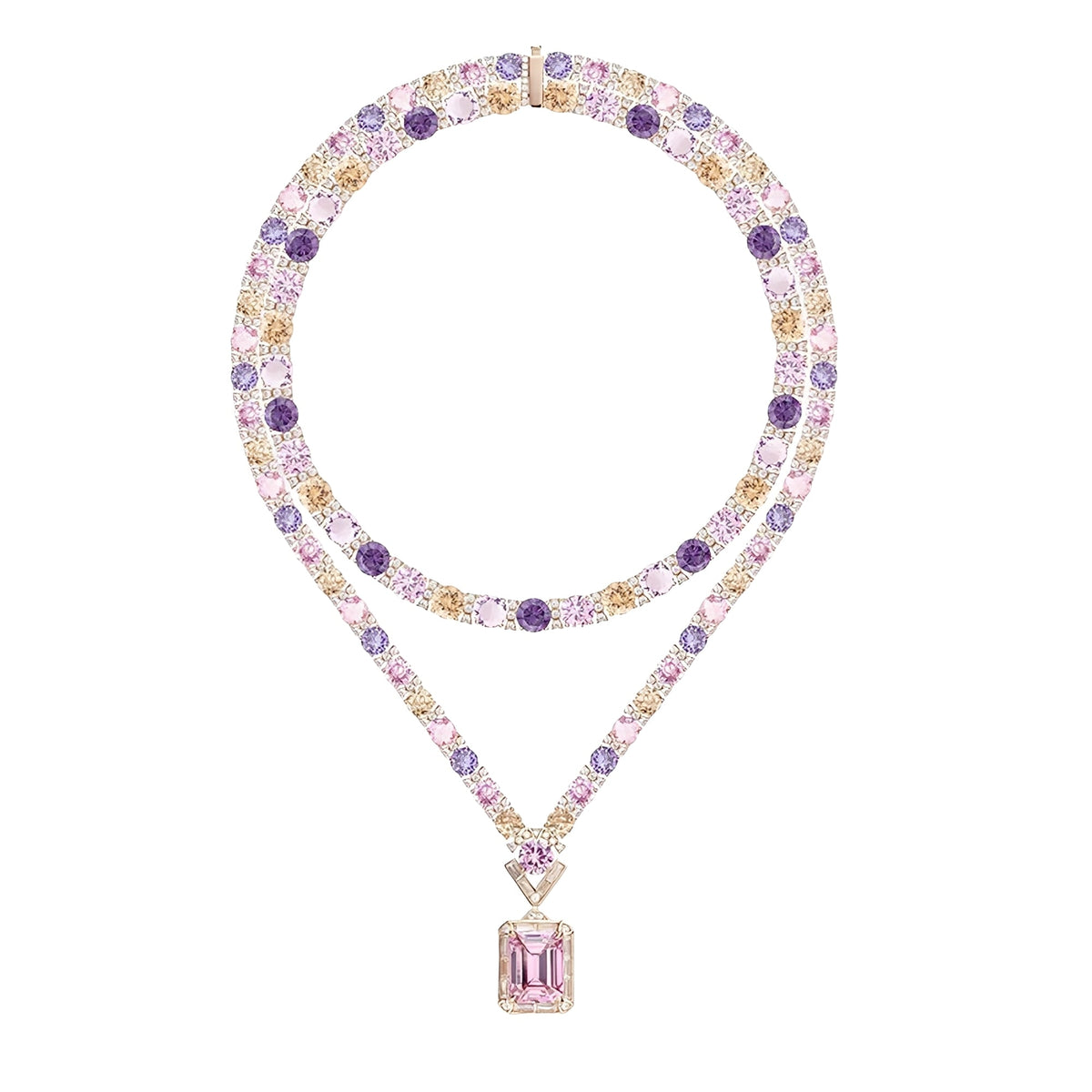 Dahlia Rectangular Necklace