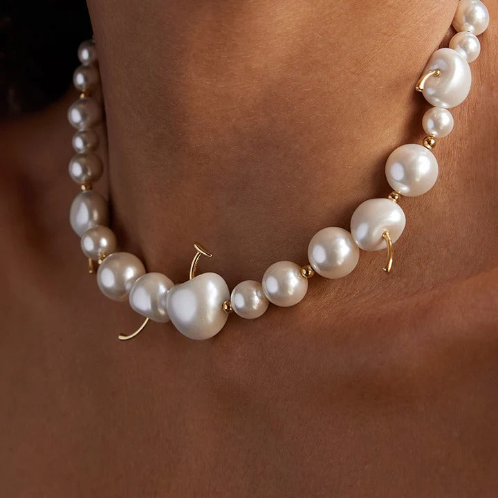 Gwenaëlle White Cherry Necklace
